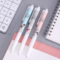 得力A401按动中性笔0.38mm全针管(黑)#