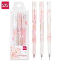 得力A579学生中性笔0.5mm全针管(黑)(3支/袋)