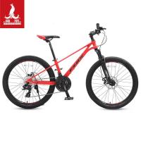 凤凰旗舰店山地自行车24寸24速山地车碟刹镁合金男女变速山地车轻便学生车