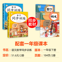 一年级下册同步练习册 全套2册 语文数学训练 1年级下学期测试卷 人教版下 小学教材辅导练习题 练习学习资料卷子人教思