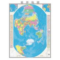 2021竖版世界地图+2020竖版中国地图共2张 折叠墙贴0.9x1.2米/张