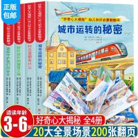 好奇心大揭秘幼儿知识启蒙翻翻书全套4册儿童绘本早教启蒙立体书 好奇心大揭秘4册