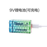帝晨9V可充电锂电池USB大容量万用表麦克风话筒玩具仪器通用9伏 1粒套装