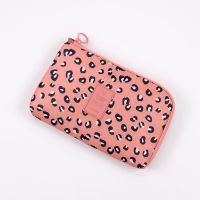 数码收纳包手机充电宝数据线收纳便携旅行收纳袋充电器耳机整理包 豹纹