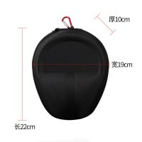 环真小米头戴式蓝牙耳机收纳包魔音大耳机便携收纳盒布质抗压通用 黑色布质大包+扣子