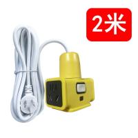 加长电动车户外充电延长线带开关电源超长2-50米接线板插排插座 新款带开关(三芯线带安全门) 单插座(无带线)