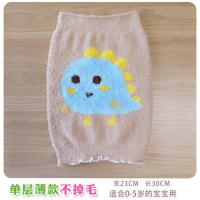 新款不掉毛绒肚围大童秋冬加厚保暖护肚宝宝儿童成加厚加长护肚子 [B薄款]短款咖恐龙 [适合0-5岁]