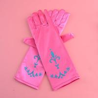 儿童皇冠头饰水钻公主套装冰雪奇缘艾莎公主项链魔法棒套装发箍饰 玫红手套