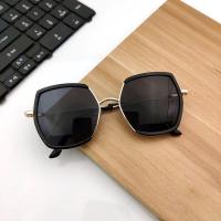 3-10岁时尚儿童太阳镜女童眼镜男童墨镜宝宝小孩眼睛个性防紫外线 【K黑色】 +镜袋+布