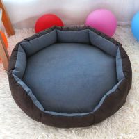 宠物圆形窝八角奶狗狗狗窝垫斗牛中小犬窝猫窝四季拆洗宠物窝狗窝 八角窝-[灰色] S[单窝1-2斤内宠物]