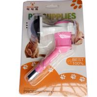 狗狗挂饮水头自动滚珠饮水器挂笼子饮水机喂水器喝水头宠物用品 饮水头配可乐瓶粉色