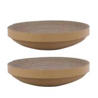 猫抓板窝不掉屑猫窝磨爪器护沙发猫咪用品猫爪板玩具猫抓盆耐磨 单独替换芯两个