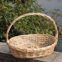 狗狗叼的小篮子狗狗篮子宠物狗狗衔取篮子训练玩具金毛拉布猎犬 椭圆形原色中号一只