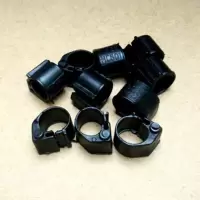 鸽具鸽子用品用具信鸽足环脚环赛鸽仿真电子环信鸽环彩色识别环 黑色电子环50个