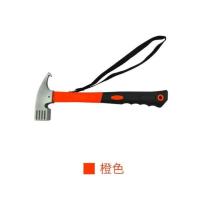 户外帐篷钉沙滩野营钉套装天幕地钉锤子收纳袋组合铸钢材质防脱 鹰嘴锤橘色