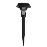 太阳能灭蚊灯户外防水庭院花园鱼塘别墅养殖场驱蚊灯灭蝇捕捉神器 3333VV容量圆形[插地款]