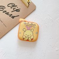 日韩可爱移动硬盘收纳包耳机数据线充电器零钱包卡通充电宝防摔盒 偷笑维尼熊 小方包[7*7]