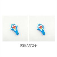 按扣式耳机线数据线收纳整理扣手机集线器理线器捆线器绑可爱卡通 哆啦A梦2个