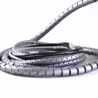 办公室电脑线收纳管医院监护仪理线收集管保护线电线整理保护套管 8毫米黑色(2米）