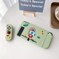 任天堂switch游戏机TPU保护套卡通分体手柄套全包软硅胶磨砂配件 switch TPU套 火箭熊