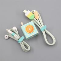 华为mate40pro/nova8 pro 数据线保护套华为荣耀50耳机缠绕保护线 柠檬 普通套装