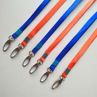 100条证件挂绳学生校牌胸卡挂绳公交卡套展会证厂牌蓝吊绳 1.0铁钩红色 10条