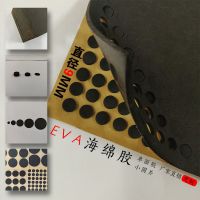 超小9mm直径圆黑单面家电工艺品脚垫防滑减震eva海绵胶垫泡棉贴 1mm厚1公分圆形*200粒
