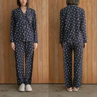 情侣睡衣女秋季全棉长袖长裤男士女士春秋韩版家居服睡衣套装冬季 女款长袖(冰淇淋) 女款M(适合80-110斤)