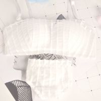 好情感抹胸防走光内衣女内搭打底裹胸式 性感蕾丝聚拢文胸套装 8445白色 32/70AB(通用)