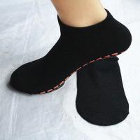 夏季薄款成人地板袜套室内防滑袜早教中心袜子男女瑜伽专用蹦床袜 黑色3双装 小号1-4岁-12-16cm