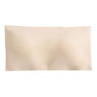 日本薄款冰丝无痕无肩带内衣女防滑抹胸裹胸无钢圈防走光聚拢文胸 肤色(单件装) 收藏送加长扣 均码 (建议85-135斤)