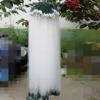粘网鱼网三层沉网1.2米高沾网鲫鱼白条60米挂子捕鱼单层浮网 单层浮网1指16米0.7米高
