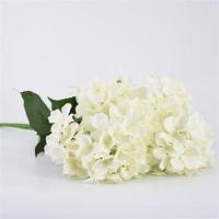 假花绣球花仿真装饰花塑料婚庆花艺客厅落地绢花室内摆放花卉 白色