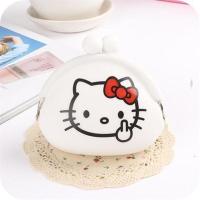 可爱卡通糖果色硬币包 大白迷你小包钥匙包 硅胶女零钱包 KT猫