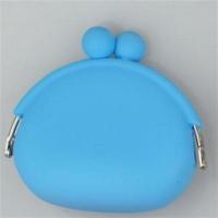 糖果色硅胶零钱包钥匙包可爱 小小东西收纳包圣诞礼物 天蓝