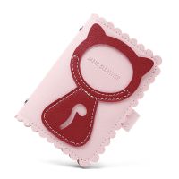 防盗刷卡包女士少女心ins证件包女式超薄简约可爱卡套防消磁卡夹 猫咪 粉色