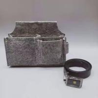 鹏翔钉兜建筑工具包木工钉子兜耐磨性好建筑工人必备类 鹏翔灰色 插口腰带