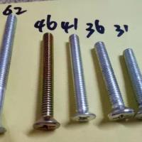 孩子小龙哈彼婴儿床配件塑料头旋钮螺钉螺栓帐杆螺丝加长床插销 一根 平头螺丝杆长31MM（不带螺母