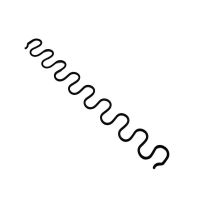 沙发弹簧维修加固蛇形平簧防塌陷弹簧平衡钩4.0拱簧小拉簧弹簧扣 40#45cm平簧送2个扣+6个钉 2根