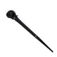 尖尾快速棘轮扳手架子工木工扣件扳手电工扳手双向正反套筒扳手 黑10*12梅花