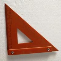 大角尺三角尺拐尺90度直角尺方尺靠尺电木板切割机底座木工工具 20*20三角尺