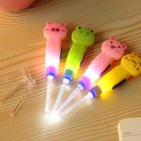 御恋馨儿童发光挖耳勺掏耳朵耳扒子带灯宝宝耳屎清洁器采耳工具 [绿色青蛙型]单个装