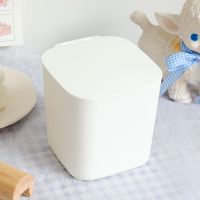桌面垃圾桶家用迷你小型车载创意小号床头桌上茶几上放的盒有带盖 翻盖款(单独垃圾桶)