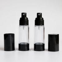 超细真空喷雾瓶乳液瓶补水爽肤水香水小喷瓶粉底乳液化妆品分装瓶 纳米真空喷瓶黑色30ml（1只装）