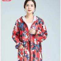 薄款罩衣迷彩防尘男女外穿围裙干活新工作服拉链防水防油透气锁边 Xl(100-130斤) 薄款卡通罩衣混装