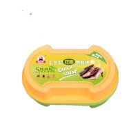 标奇双面鞋蜡皮鞋保养即亮鞋油无色通用皮革皮具上光海绵鞋擦 1盒工字形+小毛巾