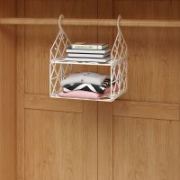 衣柜收纳分层隔板宿舍必备置物架子省空间寝室衣橱宿舍悬挂篮神器 两层[一小格]