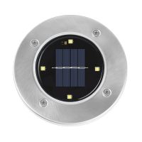 太阳能地埋灯户外七彩院灯LED室外装饰庭院灯家用防水花园草坪灯 4LED地埋灯[白光]