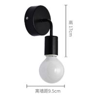 北欧风格商业服装店试衣间走廊楼梯LED温馨个性道玄关单头小壁灯 不带光源 单头黑