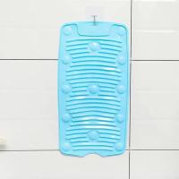 衣服洗衣贴洗衣板简易大号折叠搓衣板刷洗可卷新款刷衣板塑料软秋 硅胶搓衣板(蓝色)